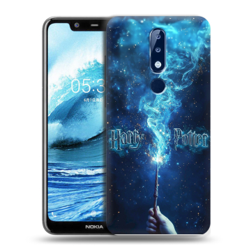 Силиконовый чехол на Nokia 5.1 Plus с принтом Harry Potter Гарри Поттер Силиконовый чехол на Nokia 5.1 Plus с принтом Harry Potter Гарри Поттер