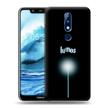 Силиконовый чехол на Nokia 5.1 Plus с принтом Harry Potter Гарри Поттер Силиконовый чехол на Nokia 5.1 Plus с принтом Harry Potter Гарри Поттер