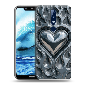 Силиконовый чехол на Nokia 5.1 Plus с принтом Y2K Силиконовый чехол на Nokia 5.1 Plus с принтом Y2K