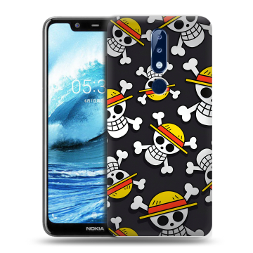 Силиконовый чехол на Nokia 5.1 Plus с принтом One Piece Ван Пис