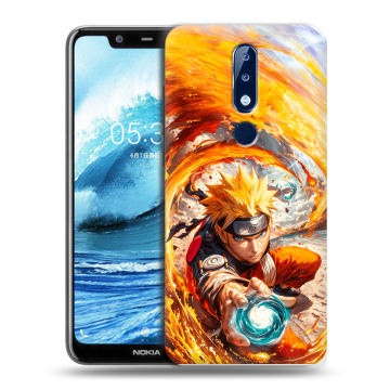 Силиконовый чехол на Nokia 5.1 Plus с принтом Аниме Наруто Naruto Силиконовый чехол на Nokia 5.1 Plus с принтом Аниме Наруто Naruto