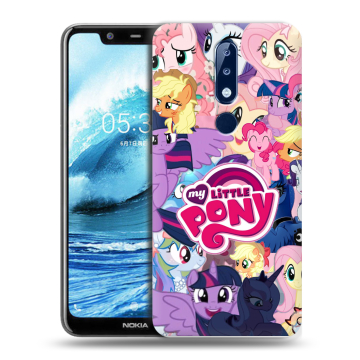 Силиконовый чехол на Nokia 5.1 Plus с принтом My little pony Дружба чудо