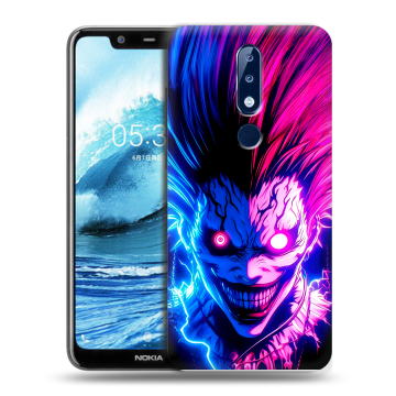 Силиконовый чехол на Nokia 5.1 Plus с принтом Death note Тетрадь смерти