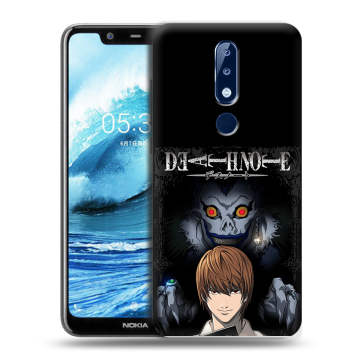Силиконовый чехол на Nokia 5.1 Plus с принтом Death note Тетрадь смерти