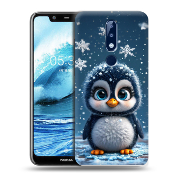 Силиконовый чехол на Nokia 5.1 Plus с принтом Новый год