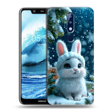 Силиконовый чехол на Nokia 5.1 Plus с принтом Новый год