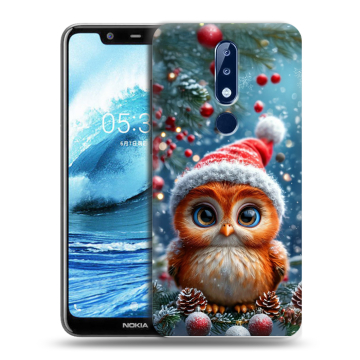 Силиконовый чехол на Nokia 5.1 Plus с принтом Новый год