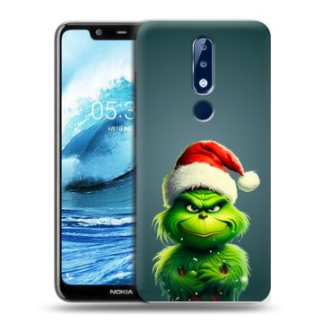 Силиконовый чехол на Nokia 5.1 Plus с принтом Новый год