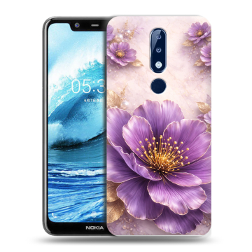 Силиконовый чехол на Nokia 5.1 Plus с принтом женский Силиконовый чехол на Nokia 5.1 Plus с принтом женский