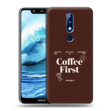 Силиконовый чехол на Nokia 5.1 Plus с принтом женский Силиконовый чехол на Nokia 5.1 Plus с принтом женский