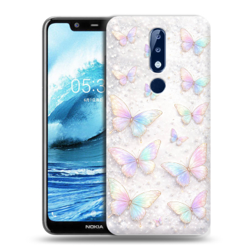 Силиконовый чехол на Nokia 5.1 Plus с принтом женский Силиконовый чехол на Nokia 5.1 Plus с принтом женский