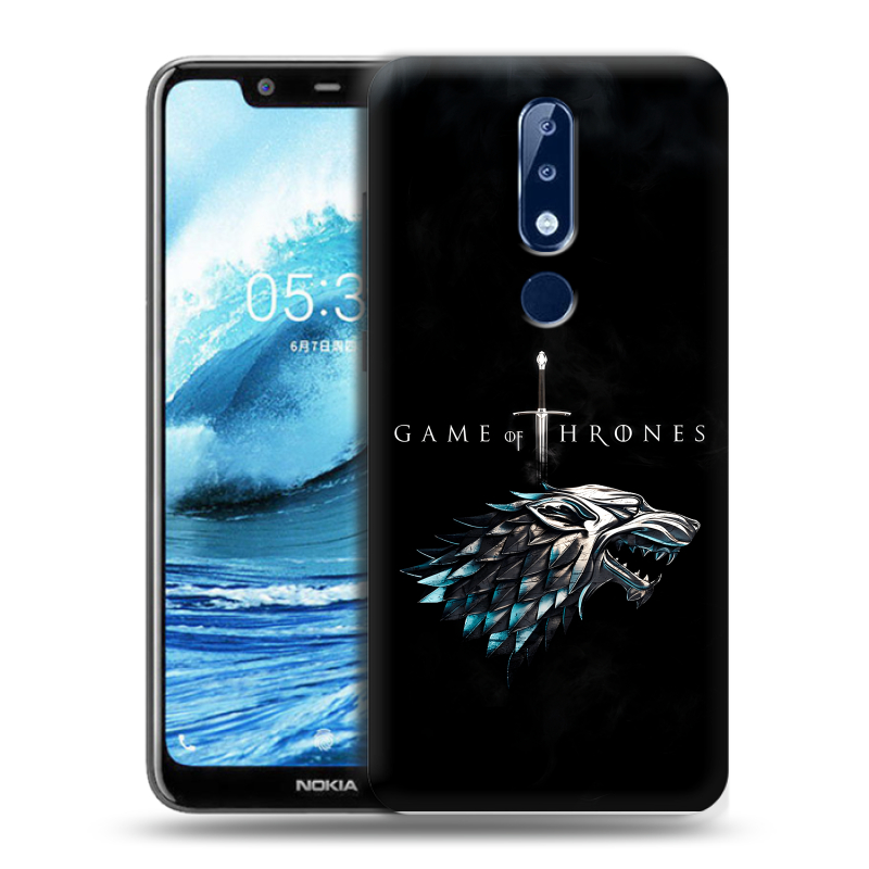Силиконовый чехол на Nokia 5.1 Plus с принтом Игра Престолов Game Thrones Силиконовый чехол на Nokia 5.1 Plus с принтом Игра Престолов Game Thrones