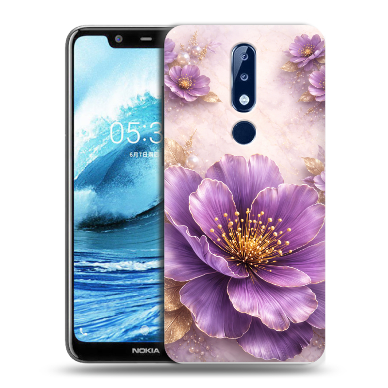 Силиконовый чехол на Nokia 5.1 Plus с принтом женский Силиконовый чехол на Nokia 5.1 Plus с принтом женский