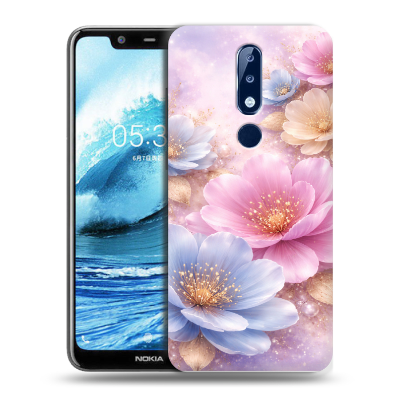 Силиконовый чехол на Nokia 5.1 Plus с принтом женский Силиконовый чехол на Nokia 5.1 Plus с принтом женский