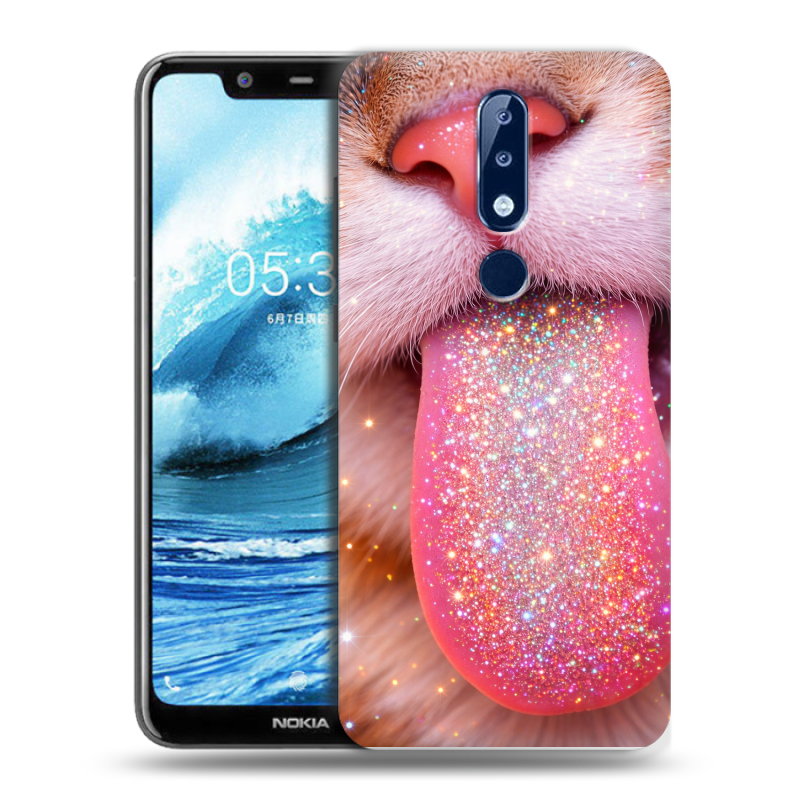 Силиконовый противоударный чехол на Nokia 5.1 Plus с принтом для девочек Силиконовый противоударный чехол на Nokia 5.1 Plus с принтом для девочек