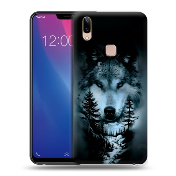Силиконовый чехол на Vivo Y85 с принтом Лесной волк Силиконовый чехол на Vivo Y85 с принтом Лесной волк