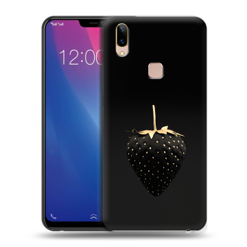 Силиконовый чехол на Vivo Y85 с принтом Черная клубника Силиконовый чехол на Vivo Y85 с принтом Черная клубника