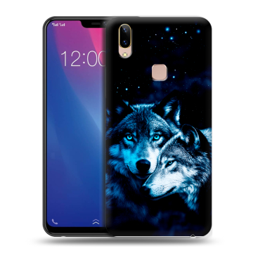 Силиконовый чехол на Vivo Y85 с принтом Волки Силиконовый чехол на Vivo Y85 с принтом Волки