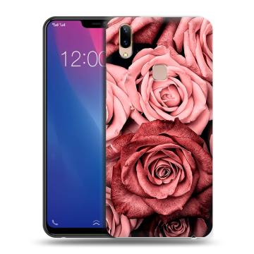 Силиконовый чехол на Vivo Y85 с принтом Цветы розы Силиконовый чехол на Vivo Y85 с принтом Цветы розы