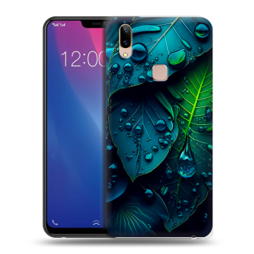 Силиконовый чехол на Vivo Y85 с принтом Листья Силиконовый чехол на Vivo Y85 с принтом Листья