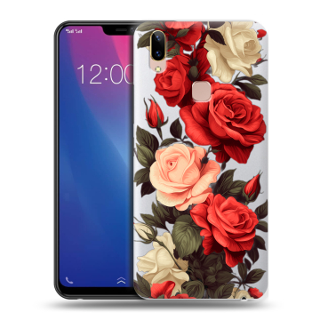 Силиконовый чехол на Vivo Y85 с принтом Розы