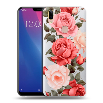 Силиконовый чехол на Vivo Y85 с принтом Розы
