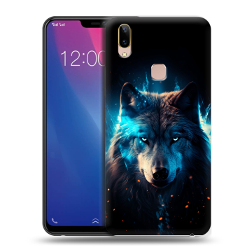 Силиконовый чехол на Vivo Y85 с принтом Волк ночной Силиконовый чехол на Vivo Y85 с принтом Волк ночной