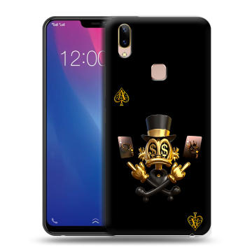Силиконовый чехол на Vivo Y85 с принтом Золотой скрудж макдак Силиконовый чехол на Vivo Y85 с принтом Золотой скрудж макдак