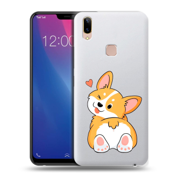 Силиконовый чехол на Vivo Y85 с принтом Корги