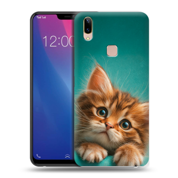 Силиконовый чехол на Vivo Y85 с принтом котенок