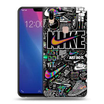 Силиконовый чехол на Vivo Y85 с принтом Найк