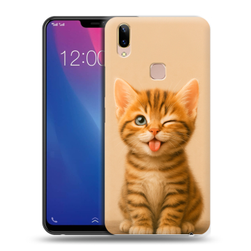 Силиконовый чехол на Vivo Y85 с принтом котенок