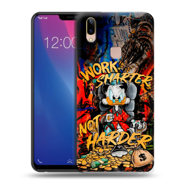 Силиконовый чехол на Vivo Y85 с принтом Дональд Дак Деньги Силиконовый чехол на Vivo Y85 с принтом Дональд Дак Деньги