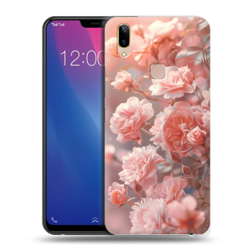 Силиконовый чехол на Vivo Y85 с принтом Розовые розы