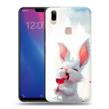 Силиконовый чехол на Vivo Y85 с принтом кролик зайчик