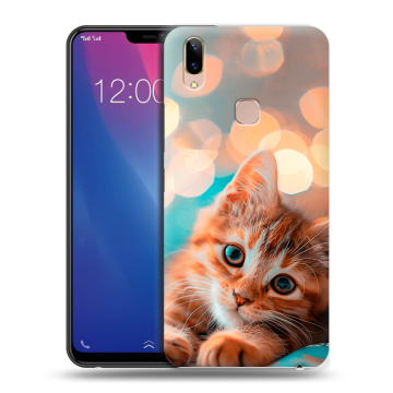 Силиконовый чехол на Vivo Y85 с принтом котик