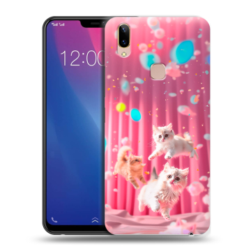 Силиконовый чехол на Vivo Y85 с принтом милые котики Силиконовый чехол на Vivo Y85 с принтом милые котики