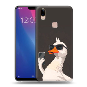 Силиконовый чехол на Vivo Y85 с принтом утка в очках