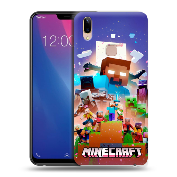 Силиконовый чехол на Vivo Y85 с принтом Майнкрафт Minecraft