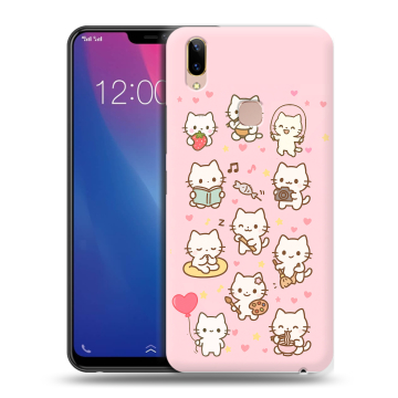Силиконовый чехол на Vivo Y85 с принтом Hello Kitty Хелоу Кити