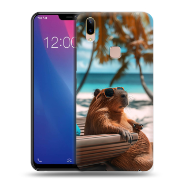 Силиконовый чехол на Vivo Y85 с принтом Капибара