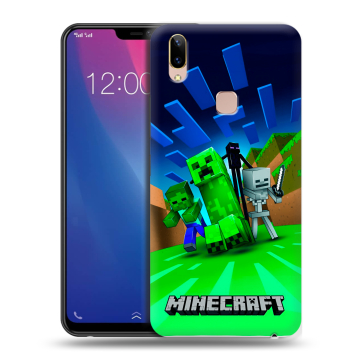 Силиконовый чехол на Vivo Y85 с принтом Майнкрафт