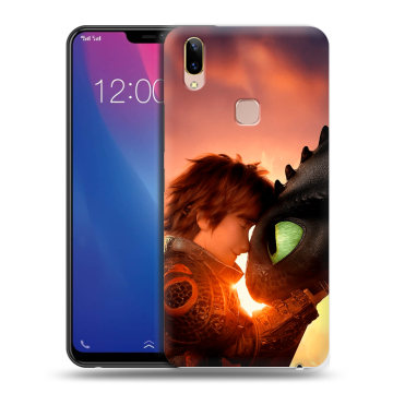 Силиконовый чехол на Vivo Y85 с принтом Как приручить дракона