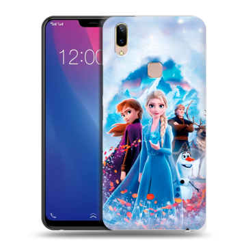 Силиконовый чехол на Vivo Y85 с принтом Холодное сердце Frozen