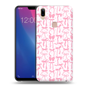 Силиконовый чехол на Vivo Y85 с принтом Розовые бантики