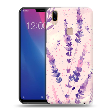 Силиконовый чехол на Vivo Y85 с принтом цветы лаванда