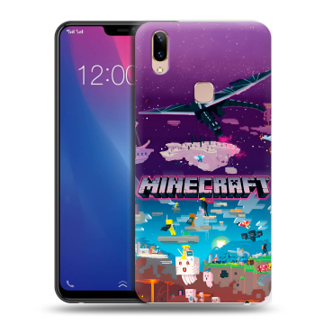 Силиконовый чехол на Vivo Y85 с принтом Майнкрафт Minecraft
