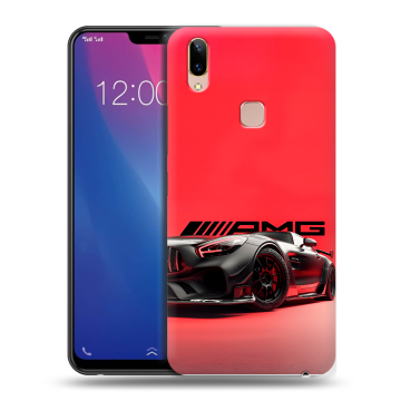 Силиконовый чехол на Vivo Y85 с принтом Мерседес Mercedes AMG Силиконовый чехол на Vivo Y85 с принтом Мерседес Mercedes AMG