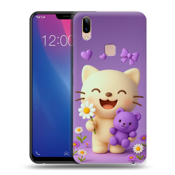 Силиконовый чехол на Vivo Y85 с принтом для девочек
