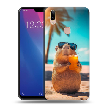 Силиконовый чехол на Vivo Y85 с принтом Капибара Силиконовый чехол на Vivo Y85 с принтом Капибара